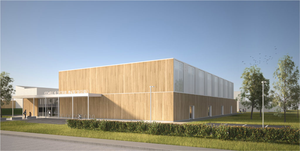 GYMNASE A SAINTROMAIN DE COLBOSC • ATELIER FERET & FRECHON ARCHITECTES